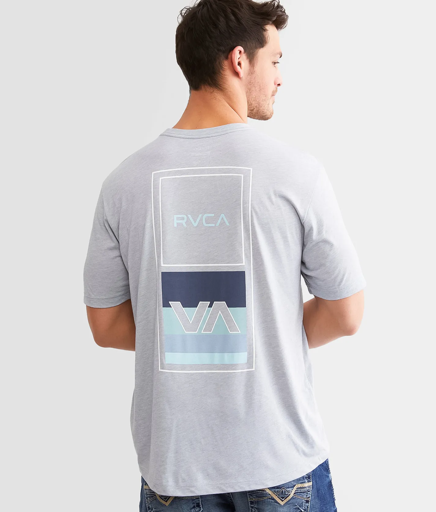RVCA Vert Pin Box Sport T-Shirt Charcoal Heather