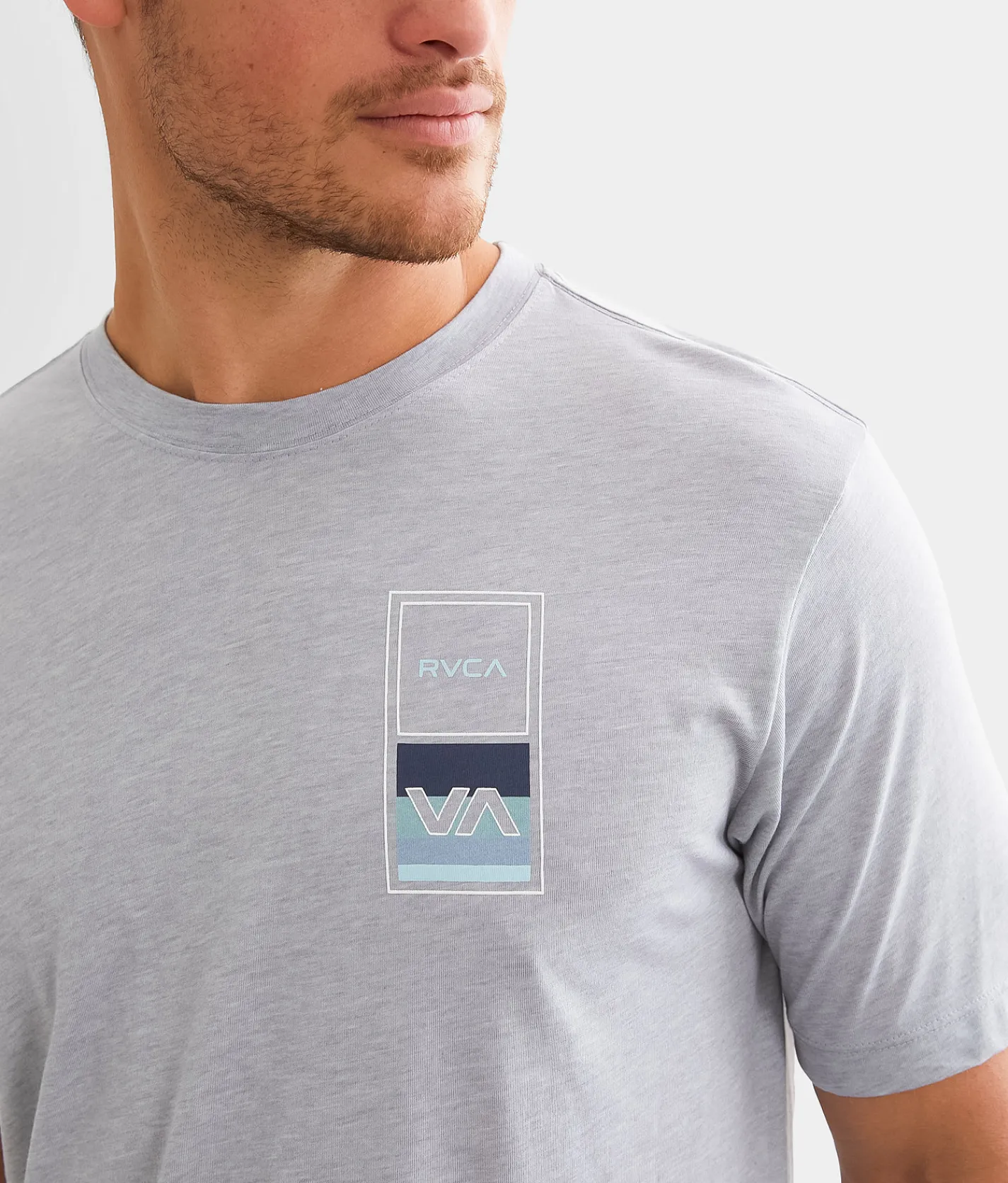 RVCA Vert Pin Box Sport T-Shirt Charcoal Heather