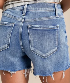 Bottoms|Shorts | VERVET by Flying Monkey VERVET Rebecca High Rise Stretch Short Disarming