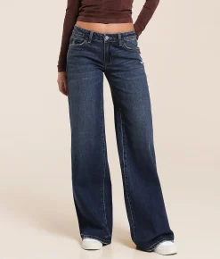 VERVET by Flying Monkey V-Front Wide Leg Stretch Jean Hebe Hot