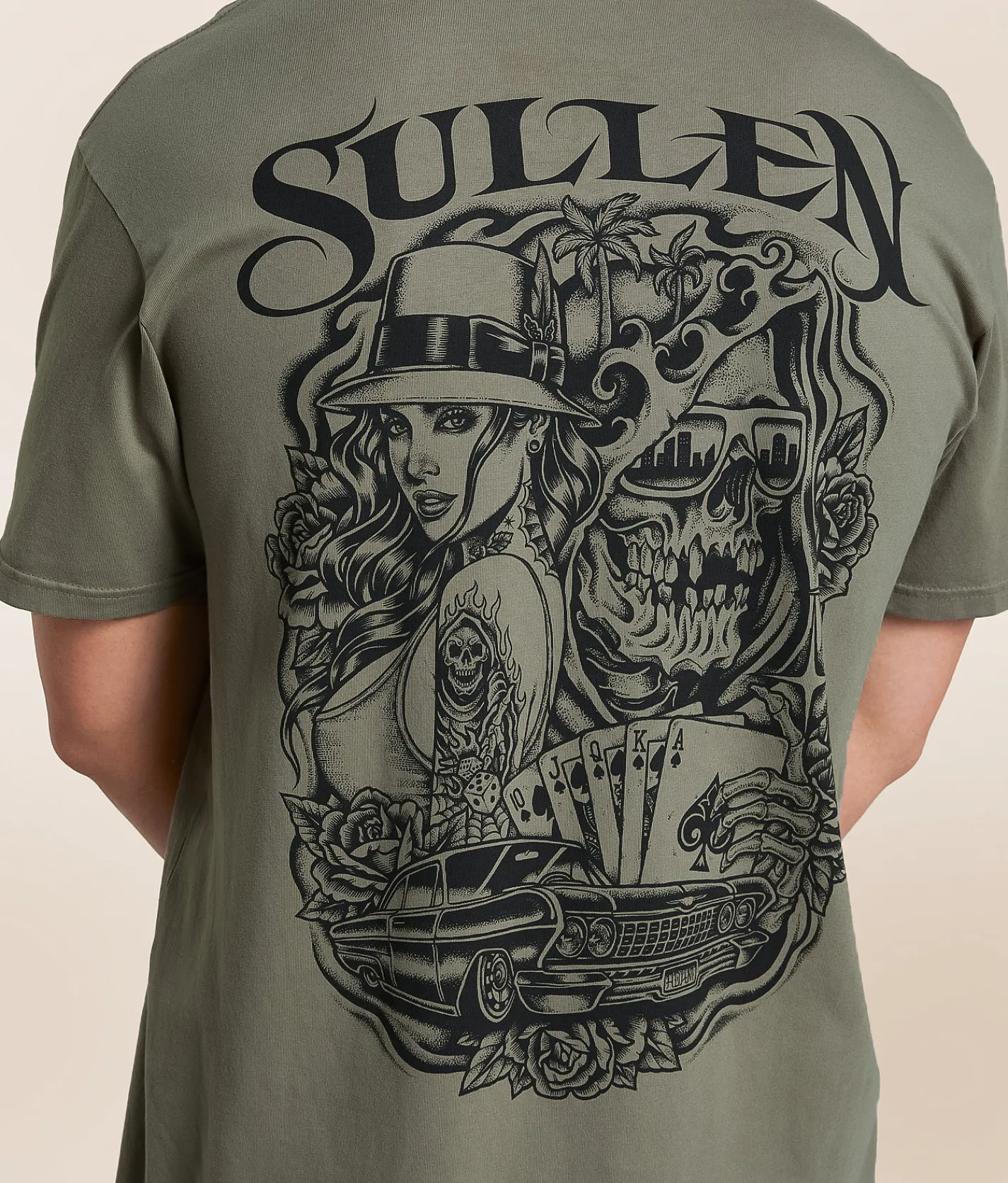 Sullen Vice City T-Shirt Moonmist Clearance