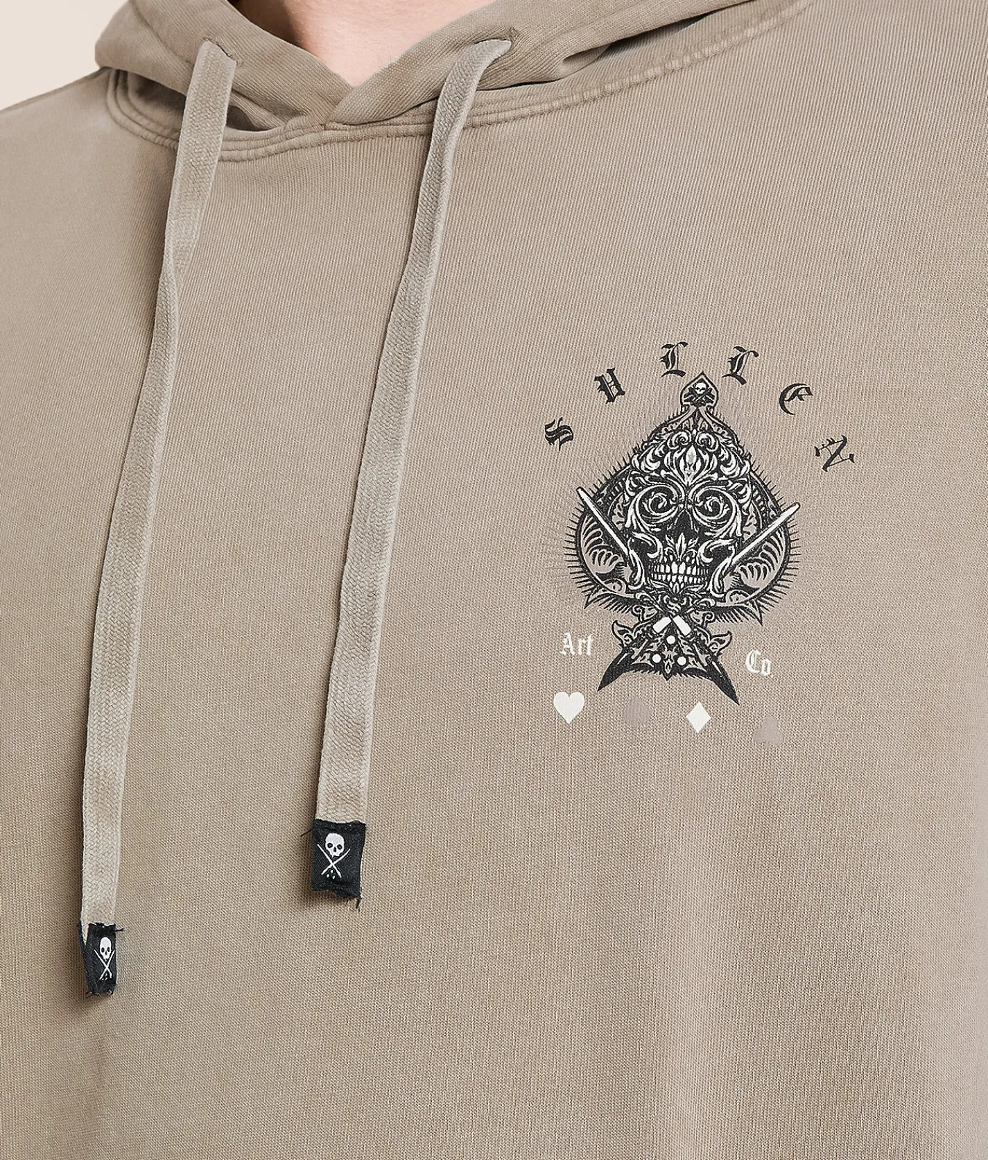 Tops | Sullen Victory Hooded Sweatshirt Chateau Grey Mineral Wash