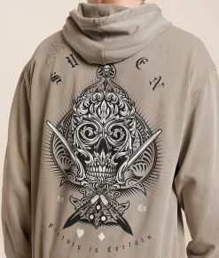 Tops | Sullen Victory Hooded Sweatshirt Chateau Grey Mineral Wash