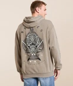 Tops | Sullen Victory Hooded Sweatshirt Chateau Grey Mineral Wash