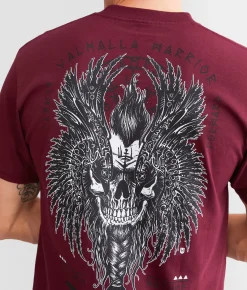 Howitzer Viking Crow T-Shirt Burgundy Clearance