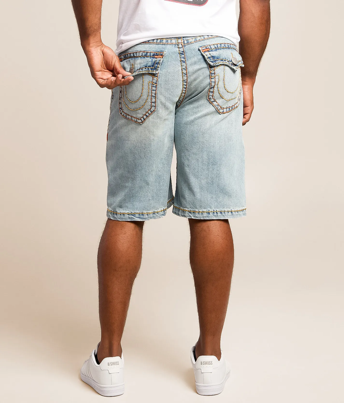 Shorts | True Religion Vinny Stretch Short Shattered Medium Indigo