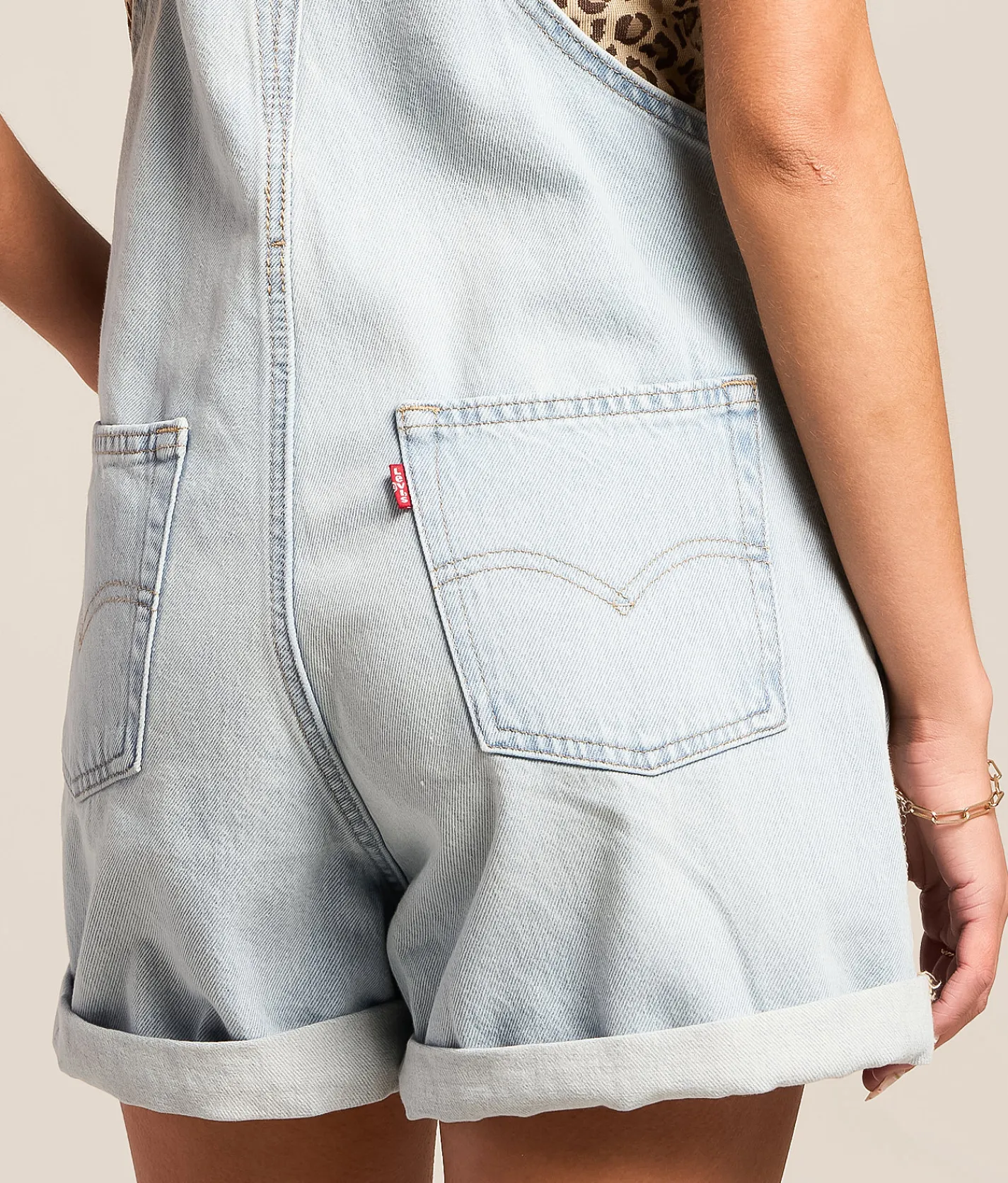 Rompers & Jumpsuits | Levi's® Vintage Cuffed Overall Short Abraided Art