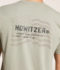 Graphic T-Shirts | Howitzer Vintage Flag T-Shirt Plaza Taupe