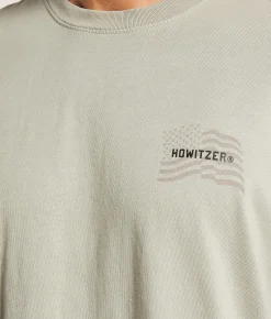 Graphic T-Shirts | Howitzer Vintage Flag T-Shirt Plaza Taupe
