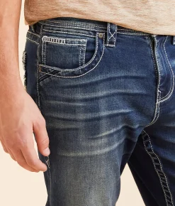 Buckle Black Vintage Nine Straight Stretch Jean Dover Clearance