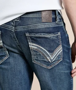 Buckle Black Vintage Nine Straight Stretch Jean Parkwood Discount