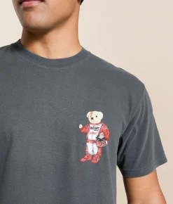 Tops | Pretty Vacant Vintage Race Bear T-Shirt Washed Black