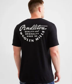 Graphic T-Shirts | Pendleton Vintage Script T-Shirt Black