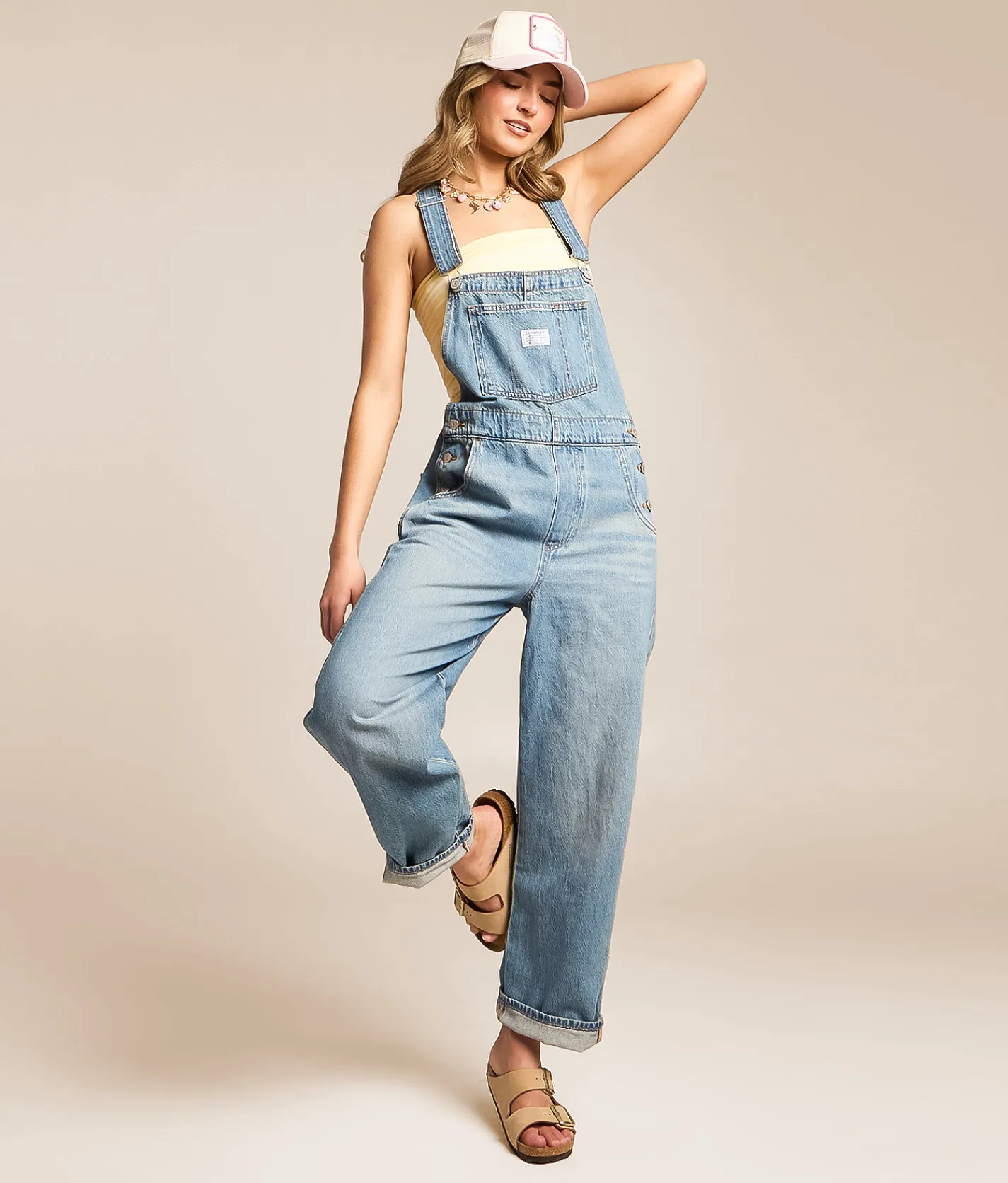 Levi's® Vintage Straight Denim Overalls File Away Hot
