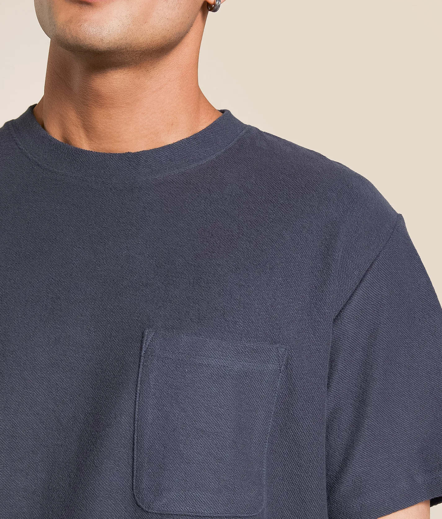 Rhythm Vintage Terry Cloth T-Shirt Natural Sale