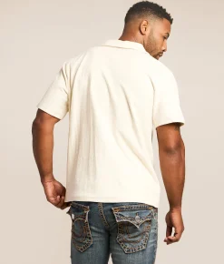 Rhythm Vintage Terry Polo Natural Discount