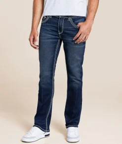 Buckle Black Vintage Three Straight Stretch Jean Pecos Sale