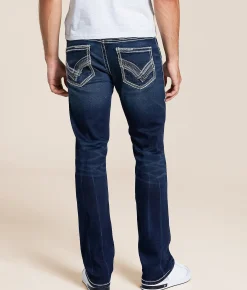 Buckle Black Vintage Three Straight Stretch Jean Pecos Sale