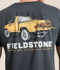 Fieldstone Vintage Truck Dog T-Shirt Pepper Sale