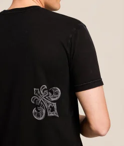 Tops|Graphic T-Shirts | Affliction Vintage T-Shirt Black Lava Wash