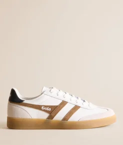 Gola® Viper Leather Sneaker White Tobacco Black Gum Best
