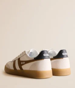 Gola® Viper Leather Sneaker White Tobacco Black Gum Best