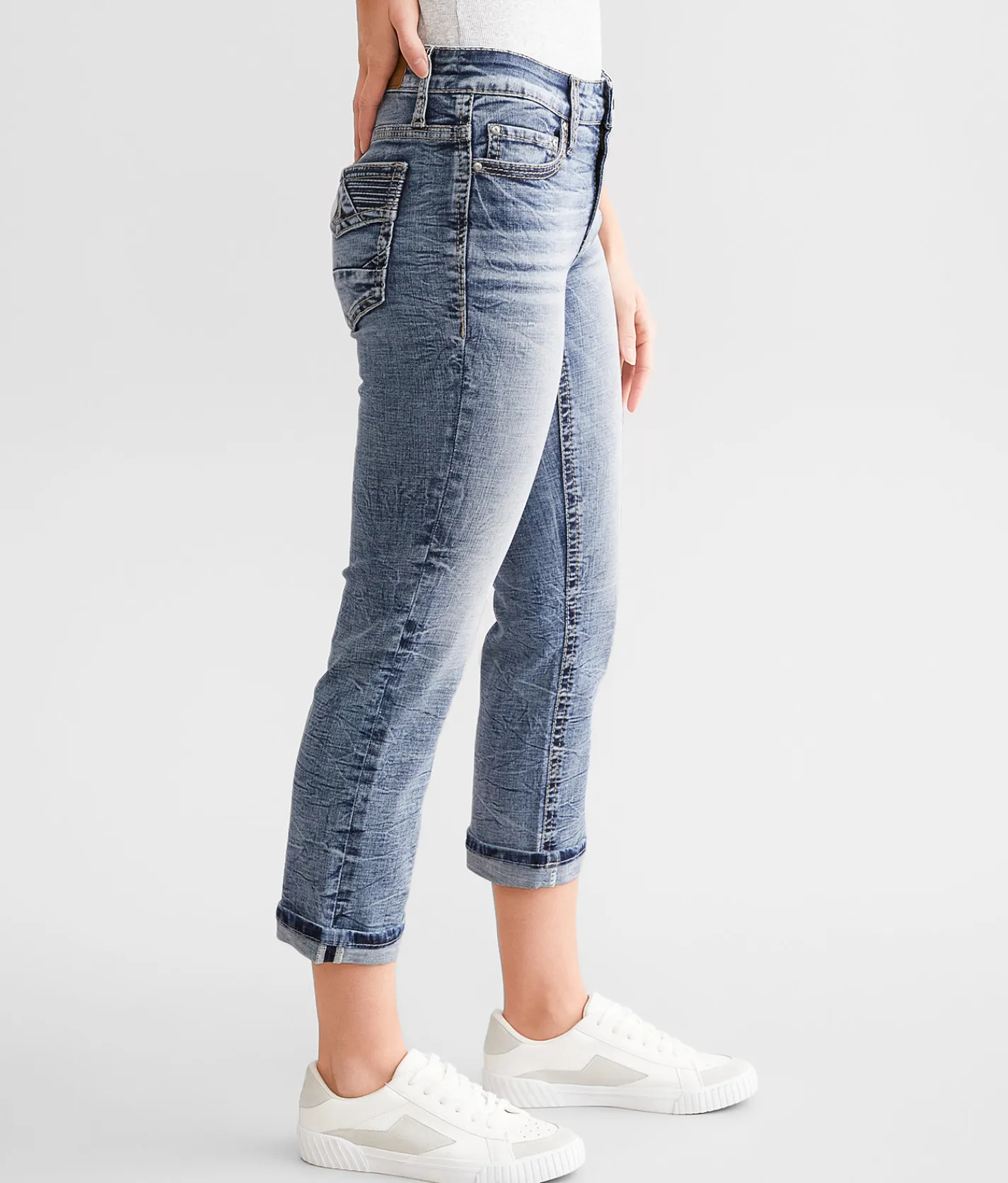 Daytrip Virgo Stretch Capri Jean Light 115 New