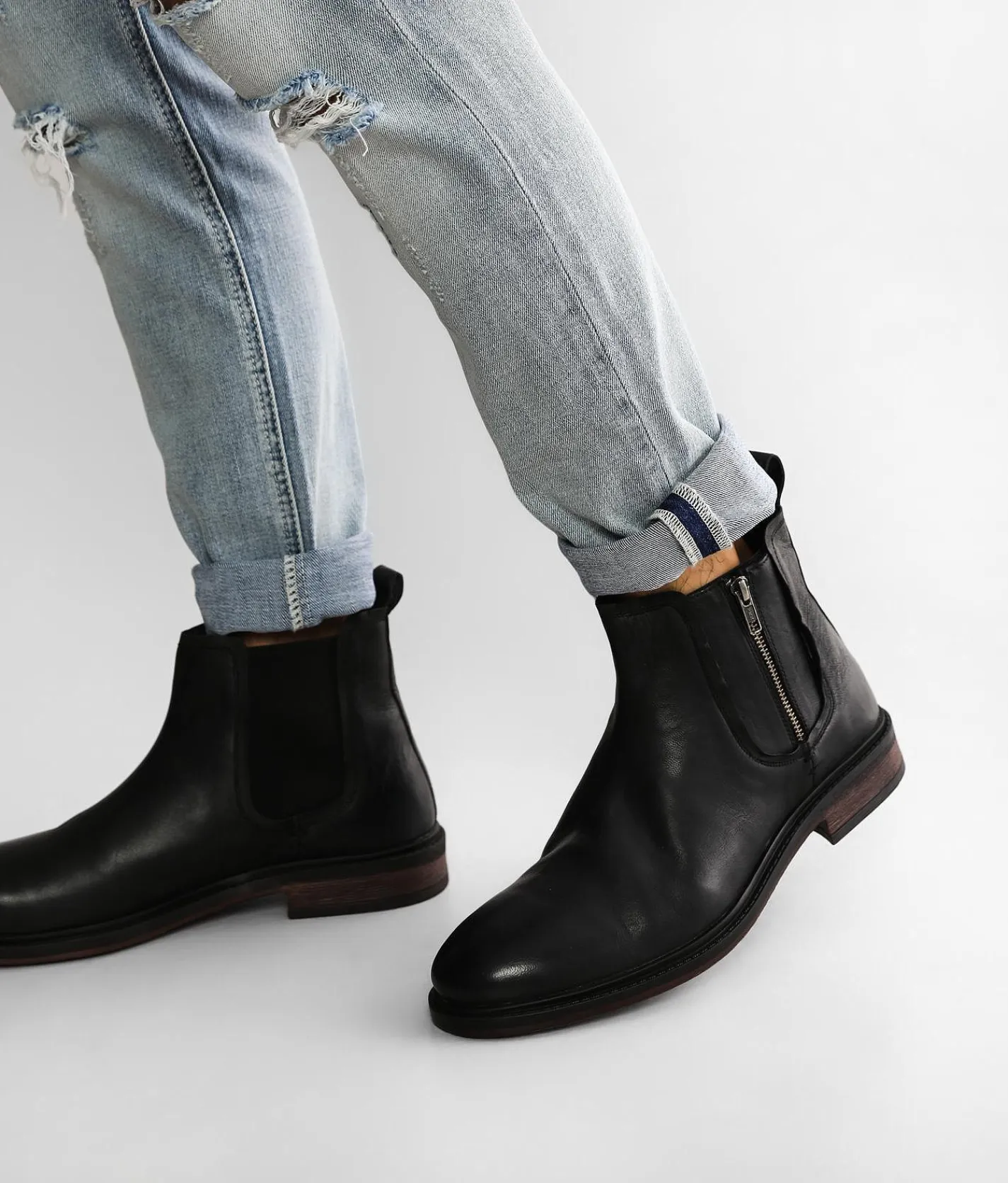 Shoes | Steve Madden Vise Leather Boot Black