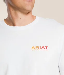 Tops|Graphic T-Shirts | Ariat Visible Valley Flag T-Shirt Black