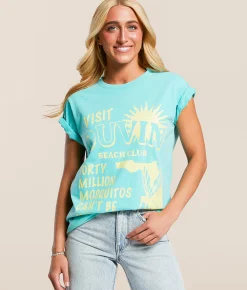 Duvin Visit T-Shirt Marine Clearance