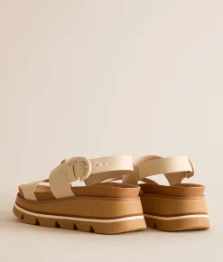 Reef Vista Luxe Liah Sandal White Tan New