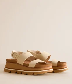 Reef Vista Luxe Liah Sandal White Tan New