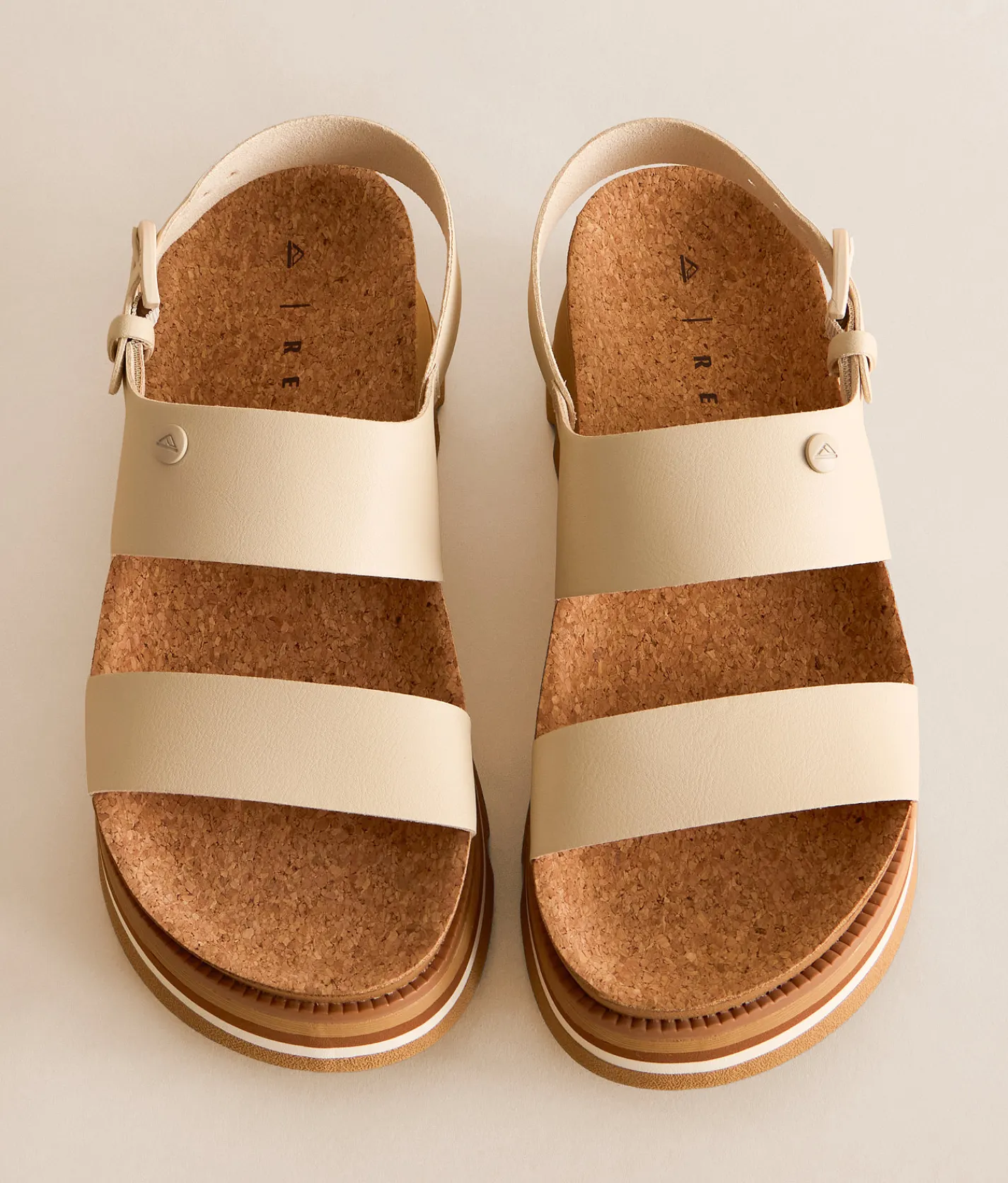 Reef Vista Luxe Liah Sandal White Tan New
