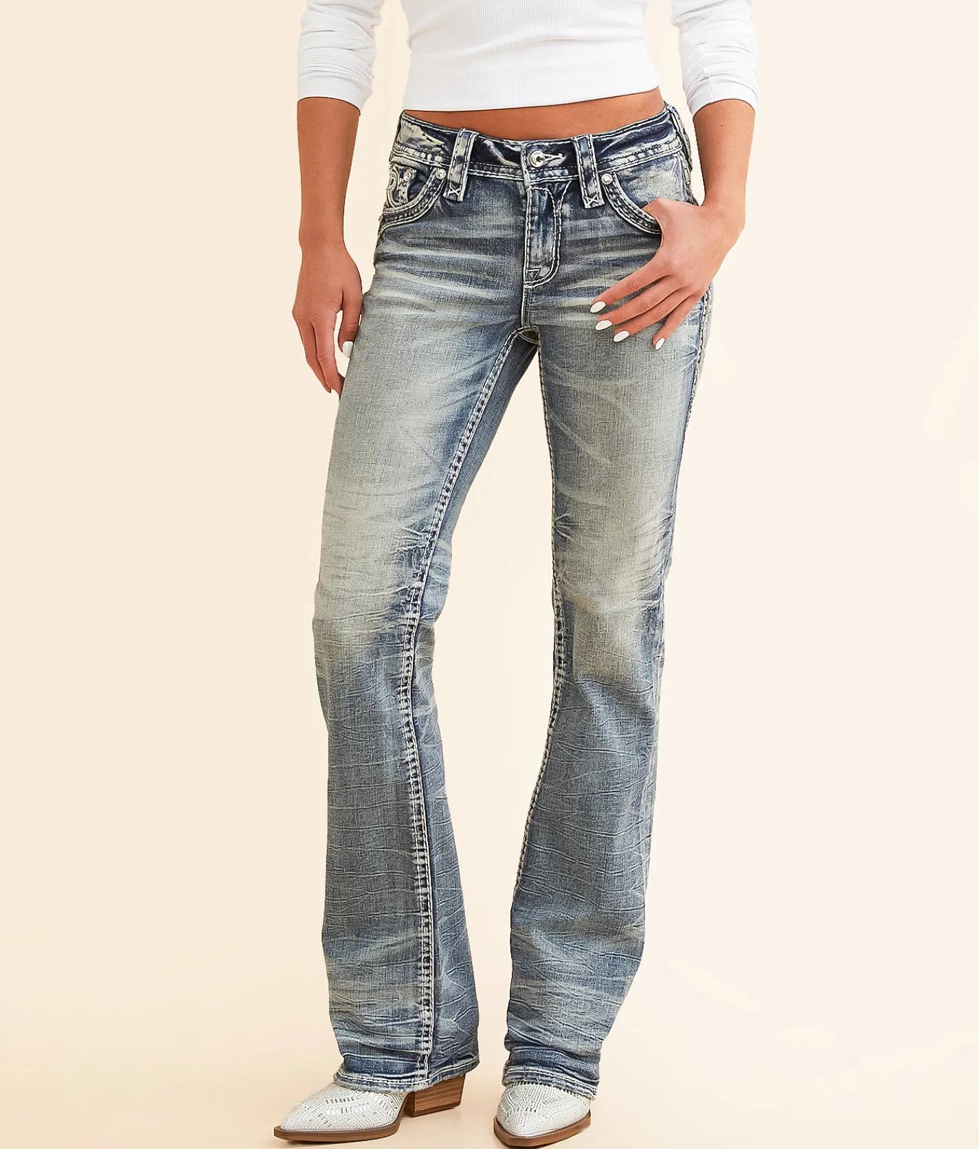 Rock Revival Vittoria Universal Boot Stretch Jean Vittoria NB203 Outlet