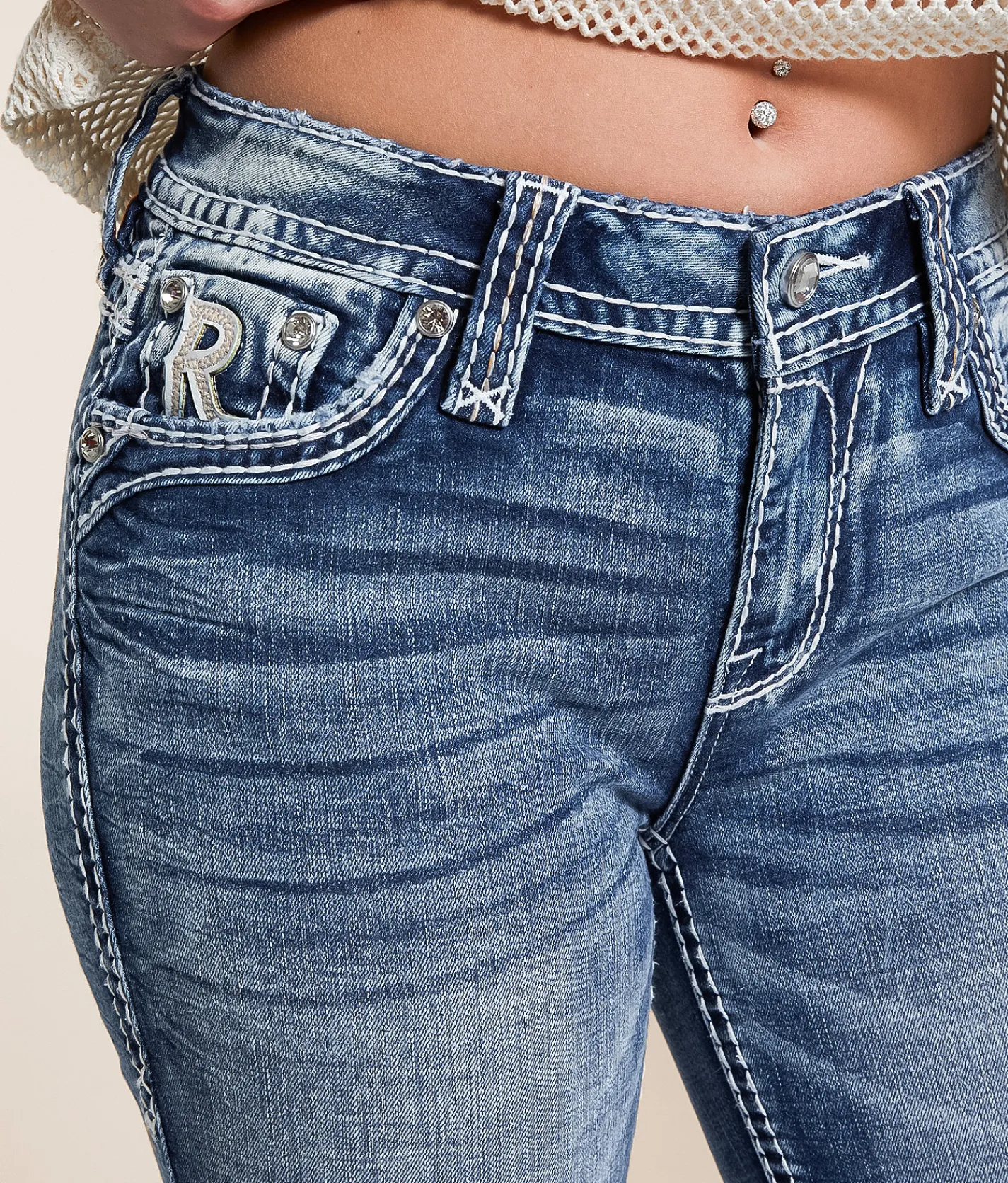 Rock Revival Vittoria Universal Capri Stretch Jean Vittoria NP204 Online
