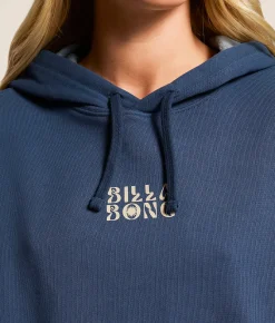 Billabong Vivid Hooded Sweatshirt Crisp Blue Outlet