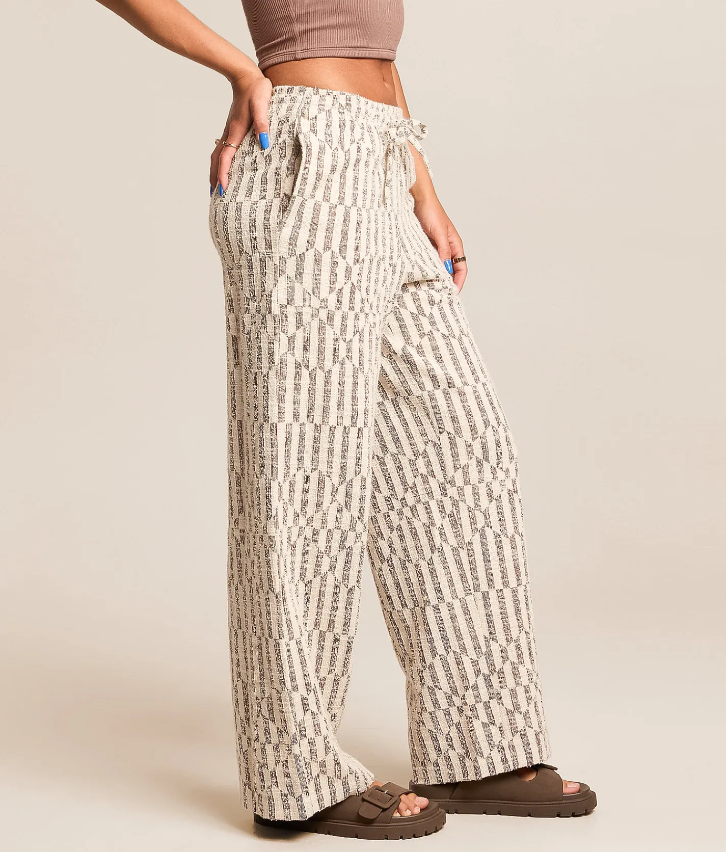 Billabong Vivid Wave Wide Leg Pant Teak Online