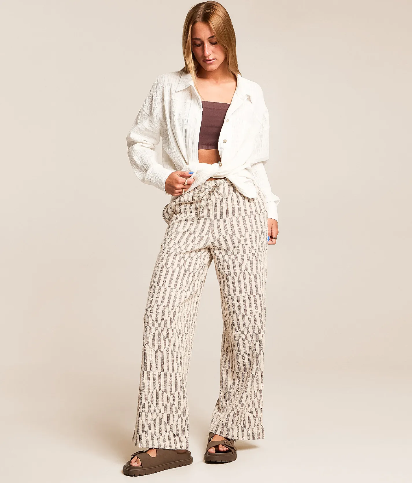 Billabong Vivid Wave Wide Leg Pant Teak Online