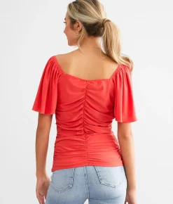 Tops | Willow & Root V-Wire Ruched Top Bittersweet