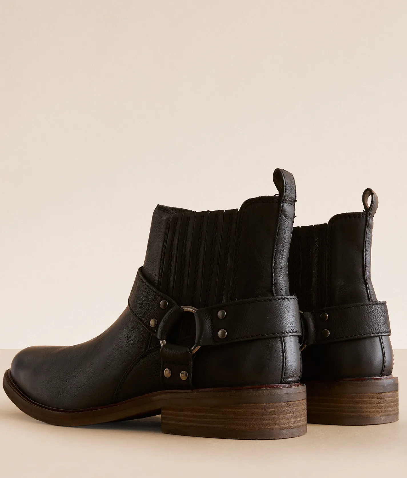 Steve Madden Wabash Harness Leather Chelsea Boot Black Discount