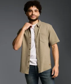 Tops | Outpost Makers Waffle Athletic Knit Shirt Vetiver