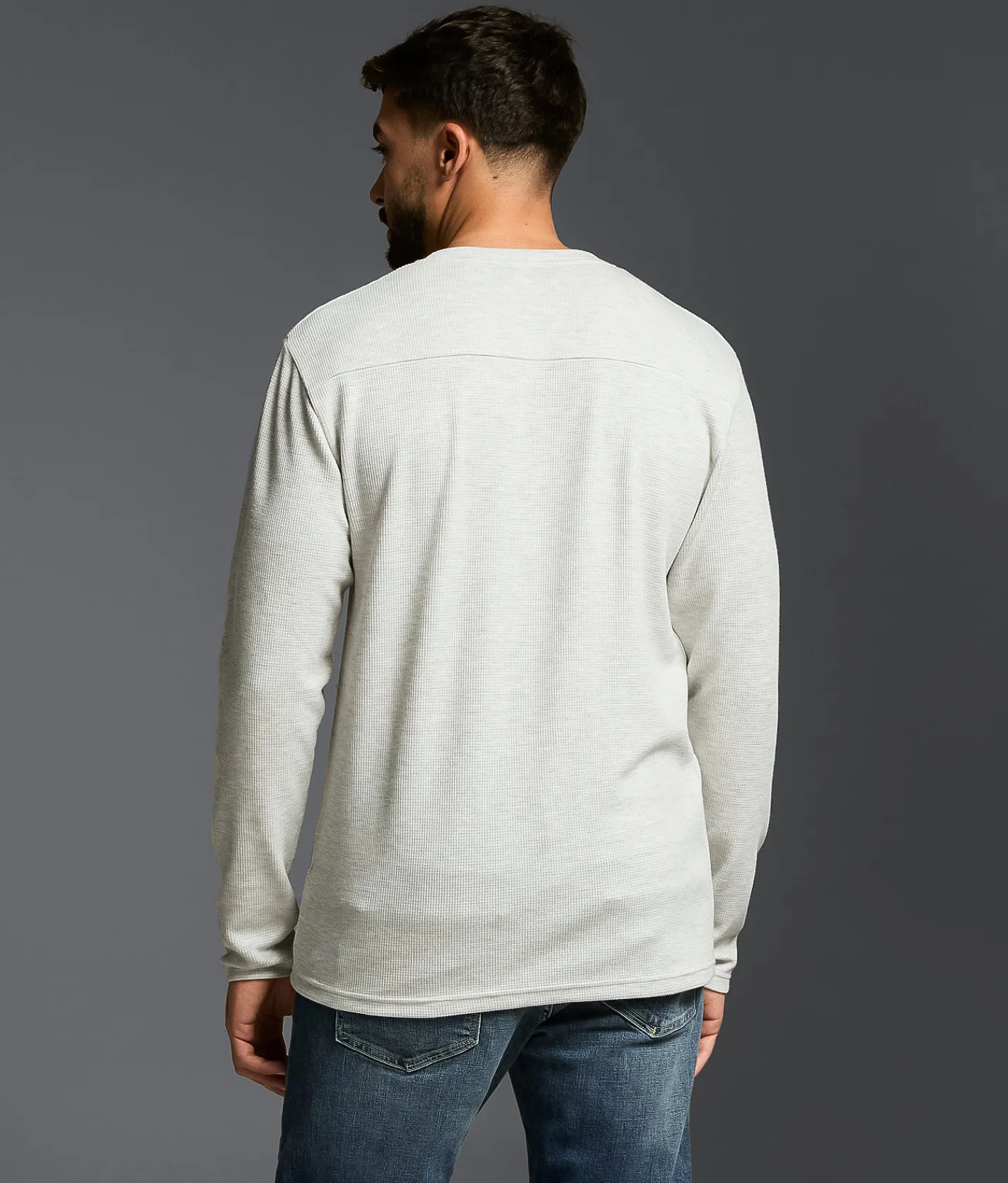 Tops | Outpost Makers Waffle Knit Henley Oatmeal