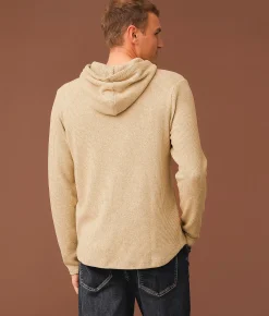 Tops | Outpost Makers Waffle Knit Hoodie Corn Stalk Arctic Wolf
