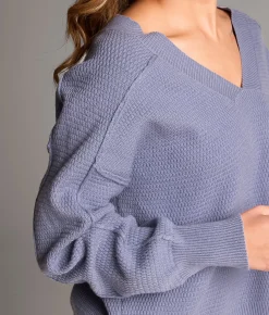 BKE Waffle Knit Sweater Tempest Discount