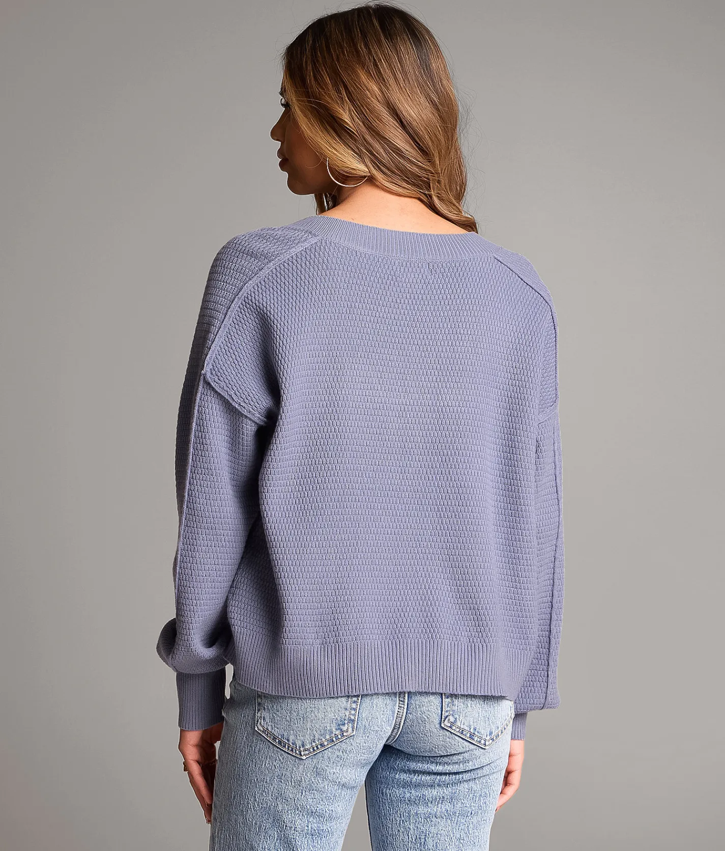 BKE Waffle Knit Sweater Tempest Discount