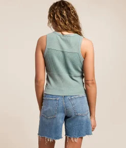 Gilded Intent Waffle Knit Tank Top Trellis Sale