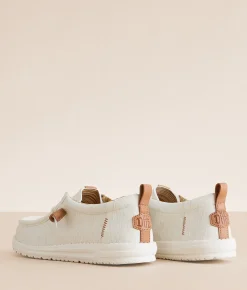 Shoes | HEYDUDE™ Wally Break Almond Shoe Off White