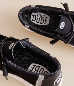 Shoes | HEYDUDE™ Wally Break Dice Shoe Black Grey