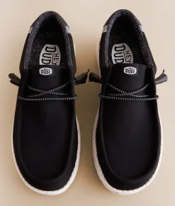 Shoes | HEYDUDE™ Wally Break Dice Shoe Black Grey