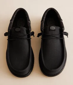 Shoes | HEYDUDE™ Wally Break Substance Shoe Black Black